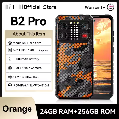 IIIF150 B2 Pro Rugged Phone MTK Helio G99 Android Smartphone 10000mAh 30W Charge 24GB 256GB 108MP Ca