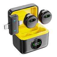 🔥【 Quick Shipping 】 COD 🔥Q10 Wireless Lavalier Microphone One Drag Two 2.4G Outdoor Live Streaming D