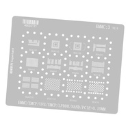 Kellnny EMMC Reballing Plate 0 15mm Metal Sheet EMMC 3 Solder Pad Tool for Chip Reballing Tasks Roun