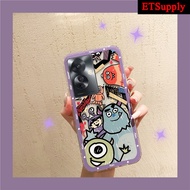 Phone Case OPPO Reno 11 Pro 11F Back Cover Simple Cartoon Monsters with Soft Silicone and Transparent Anti Knock Properties Cover for OPPO Reno11 Pro F Cases