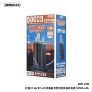 Original Remax PD+QC Fast Charging 50000mAh Power Bank RPP-200