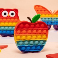 Children Rainbow Press Keyboard Influencer Game Poke Bubble Decompression Press Press Press Press Pr