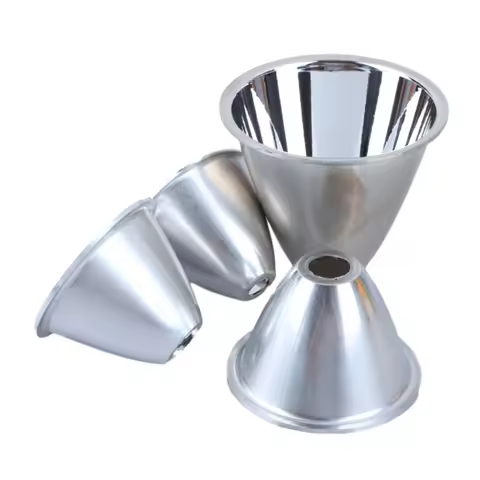 1PC 41mm 46 50 60mm Aluminum LED Flashlight Reflector Condenser Cup reflect cap For 10W 5W 3W DIY T 