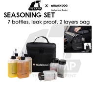 Blackdog Seasoning Bag Set Outdoor Camping Ingredient Condiment Box Bottle Container Spice Oil Jar S