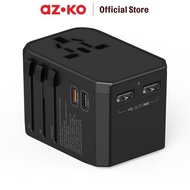 AZKO Krisbow Travel Adapter 2 USB a & 2 USB C 45 Watt Electronic Device Connector USB Adapter a