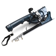 Portable Folding Fishing Rod Telescopic Fly Fishing Poles with Reel Line Travel Folding Mini Rod for