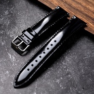 Handmade Genuine Leather Watch Strap Patent Leather18MM 19MM 20MM 21MM 22MM Men's Watch Accessories