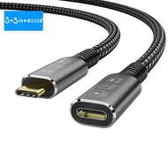 【stsjhtdsss2.sg】USB4 8K Cable 0.8M for Thunderbolt 4 Compatible USB 4 Type-C Male to Female Extension Ultra HD 8K@60Hz 100W 40Gbps Data