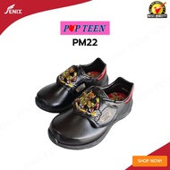 รองเท้านักเรียนอนุบาลชาย สีดำ POPTEEN รุ่น Nitro man (PM22) 26-32
