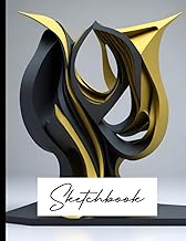 Sketch Book: Abstract Sculpture - No Apparent Form or Function, 3D Render, Big Size 8.5x11 Inches, 1