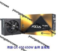 【精品】【酷3C】SeaSonic 海韻 FOCUS GX-650 GX650 650W 金牌 全模組 電供 電源供應器