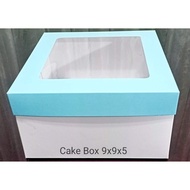 Cake Box 9x9x5 with Window (10 sets / order)
