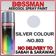 ''BOSSMAN'' AEROSOL SPRAY PAINT -SILVER COLOUR -NO.803