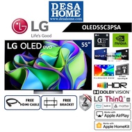 [2023 NEW MODEL] LG OLED55C3PSA 55" C3 4K SMART SELF-FIT OLED evo TV  WITH AI THINQ [FREE HDMI CABLE &amp; BRACKET]
