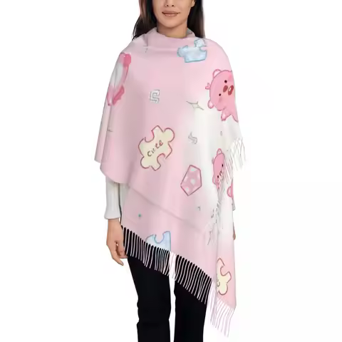 Women's Tassel Scarf Zanmang Loopy Bath Large Soft Warm Shawl Wrap Cute Gifts Pashmina Scarves