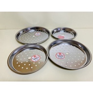 Stainless Steel Steaming Pan Rack Drain Tray 430 Inner Deep Disc Perforated