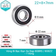 Bicycle Bearing 608RS / 608ZZ - 22x8x7mm