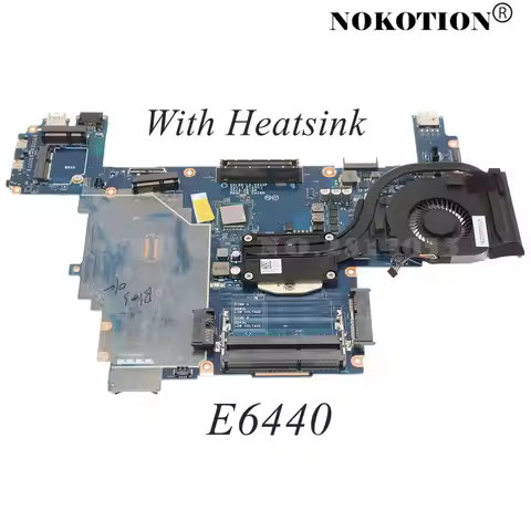 NOKOTION For DELL Latitude E6440 Laptop Motherboard With heatsink VAL90 LA-9933P CN-085M2V 085M2V CN