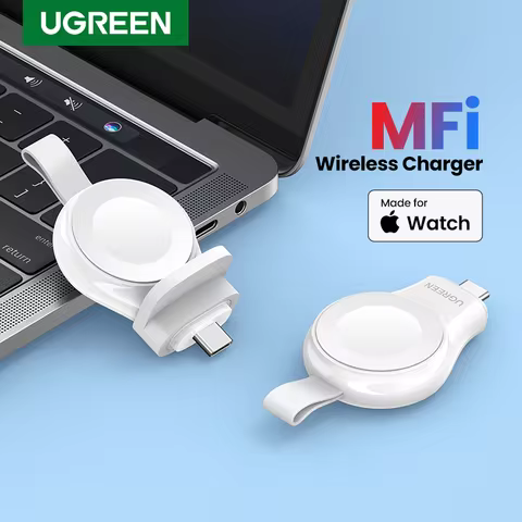 UGREEN MFi for Apple Watch Fast Charger Wireless Charger Portable USB Type C Magnetic for Apple Watc