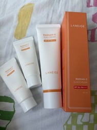 （清貨包順豐）Laneige radian c sun cream (50ml + 20ml+20ml)