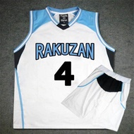 3D Anime Kuroko no Basket Basuke Cosplay Rakuzan School Uniform Akashi Seijuro Basketball Jersey Spo
