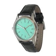 逆時針手錶 數字 Tiffany Blue錶盤 全球免運