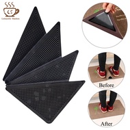 4Pcs Reusable Rug Grippers Anti Skid Corners Pads Non Slip Patch Mat Triangle Washable Carpet Grip A