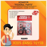 FEDERAL Steering Column Honda GL100 MAX PRO GL125 Megapro Lama Tiger (Original) FP-532A1-028-2100