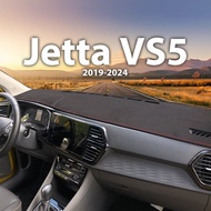 for Volkswagen VW Jetta VS5 2019-2024 Automobile Dash Mat Dashboard Pad Suede Carpet Anti-UV Anti-slip Car Cover Mat Protective Sunshade protect