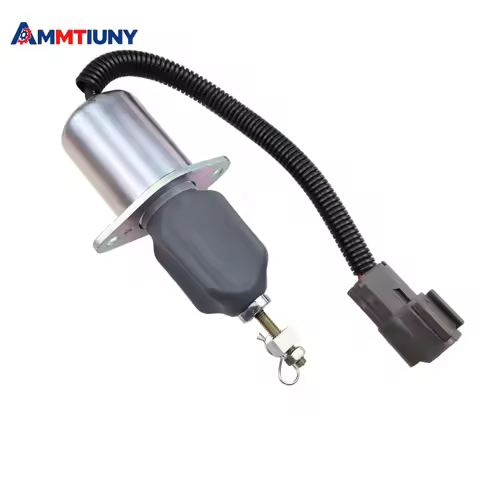 Fuel Shutoff Stop Solenoid 12V 1751ES-12A3UC12B1S SA-4673-S 129953-77811 for Yanmar Engine 4TNE94 Fo