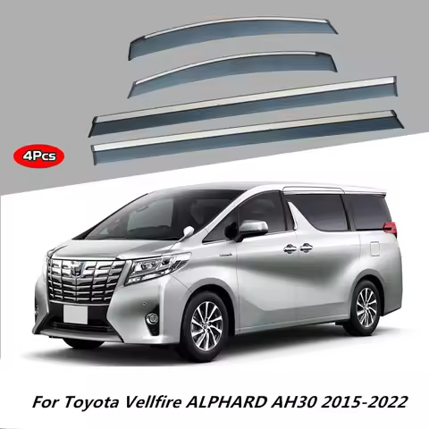 For Toyota Vellfire ALPHARD AH30 2015-2022 Accessories Window Weather Guard Door Visor Vent Shades C