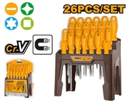 INGCO ชุดไขควง พร้อมที่วางไขควง 26 ชิ้น รุ่น HKSD2658 ( 26 Pcs screwdriver set )