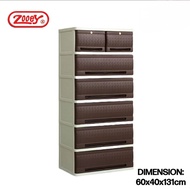 ZOOEY RATTAN DRAWER SIX LAYER