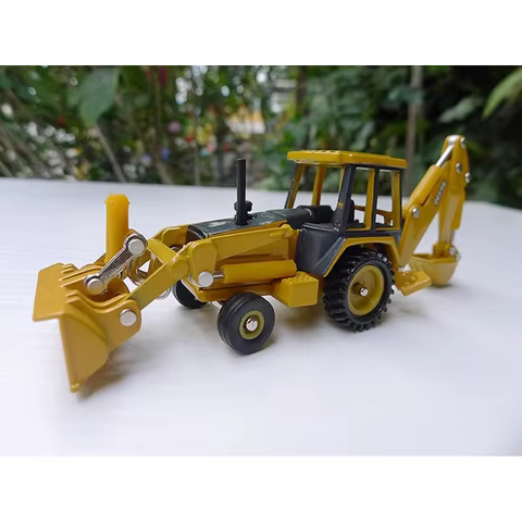 ERTL Diecast 1:64 Scale Backhoe Two-end Busy Excavator Alloy Engineering Vehicle Model Classic Hobby