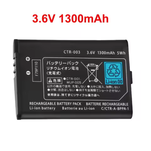 3.7V 1300 mAh CTR-003 CTR-001 WUP-005 Battery for Ninte ndo 2DS XL 3DS Wii U Switch Pro Controller C