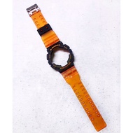 Bnb Gshock GA100 GD120 BLACK ORANGE MATTE Strap Besel Casio G-shock