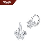 Top Cash Jewellery 10K Lab Grown Flutter Loop Diamond Earrings
