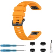 Compatible for Garmin Watch Band 26mm Quick Release Easy Fit Sport Silicone Watch Wrist Strap for Fe