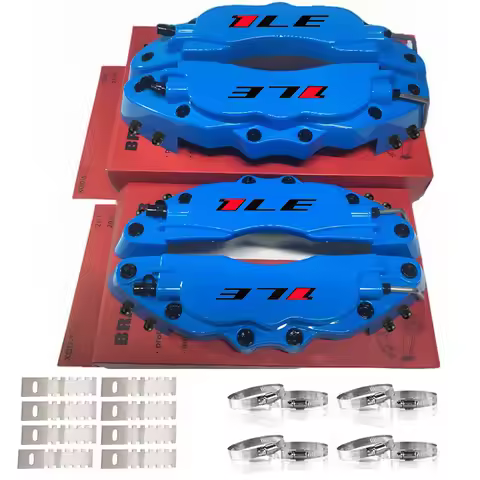 2*2Pc Fixing By Screws ABS Plastic Brake Caliper Cover Red 1LE Logo Car Styling Car Accessiries For 