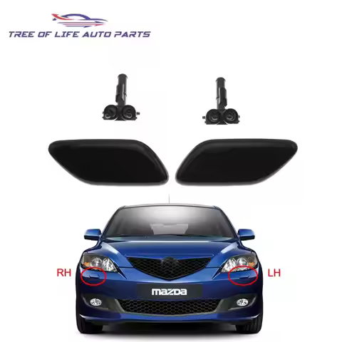 Front Bumper Headlight Washer Spray Nozzle Jet Cover Cap For Mazda 3 BK Axela 2003-2008 BP4K-51-8G1B