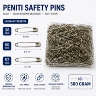 Safety Pins size 38mm 50mm 57mm 500gm Unit Box