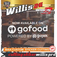 Cutting Sticker Go Food Glass gofood Sticker Cafe Warung Restaurant GOJEK