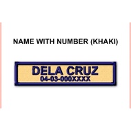 BOY SCOUT NAME AND SERIAL PATCHES