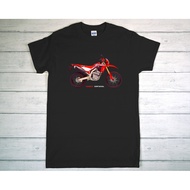 HONDA CRF300L motorcycle T-shirt with technical details printed on the back. Gildan Cotton T-shirt.