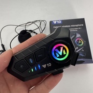 Motorcycle helmet intercom headset, Bluetooth-enabled with a 300-meter transmission range, suitable 