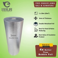 Alumunium Foil Atap Foam Peredam Suhu Panas Dingin EnerLife 3mm