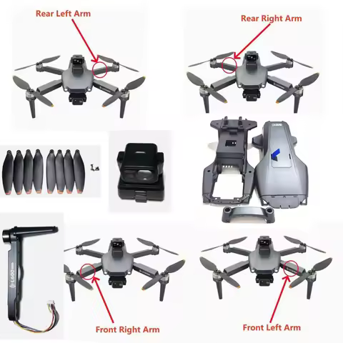 Spare Part L600 Propeller Blade / Motor Arm with Engine / Laser Obstacle Avoidance for LYZRC L600 PR