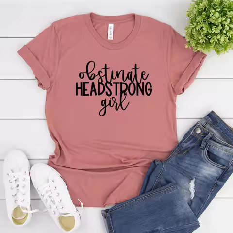 Obstinate Headstrong Girl T Shirt Jane Austen Fan Tshirt Pride and Prejudice Shirt Bookish Gift Woma