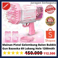 Bubble Gun Bazooka 69 Hole 1200mAh Bubble Gun Toy