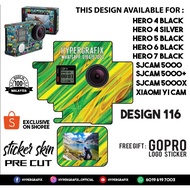 GOPRO HERO 4 , HERO 5 , HERO 6 , HERO 7, SJCAM 5000 , XIAOMI YI CAM 2K STICKER SKIN 116)
